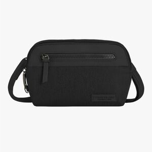 Travelon Black Belt Bag Unisex, Convertible